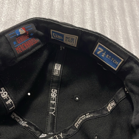 Vintage Men’s Sports Baseball Snapback Hat Orange & Black Size 7 1/4 (57.7 CM) - Picture 7 of 15